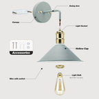Industrial Wall Light Fixture - Modern Metal Sconce with Oil-Rubbed Finish