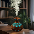Wood-Grain LED USB-Powered Aroma Diffuser