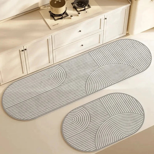 Absorbent Kitchen Mat Ultra-Absorbent Microfibre & Non-Slip Backing