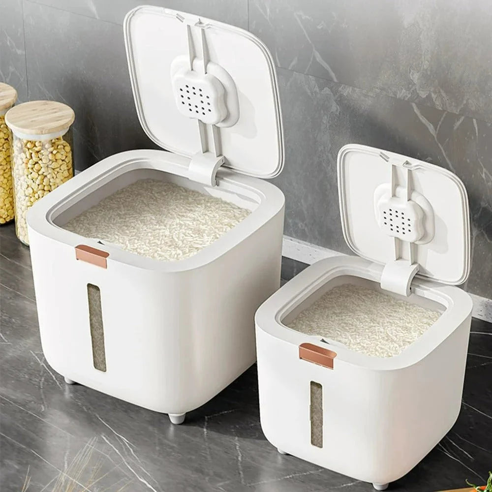 Grain Dispenser Airtight Seal & One-Press Dispense