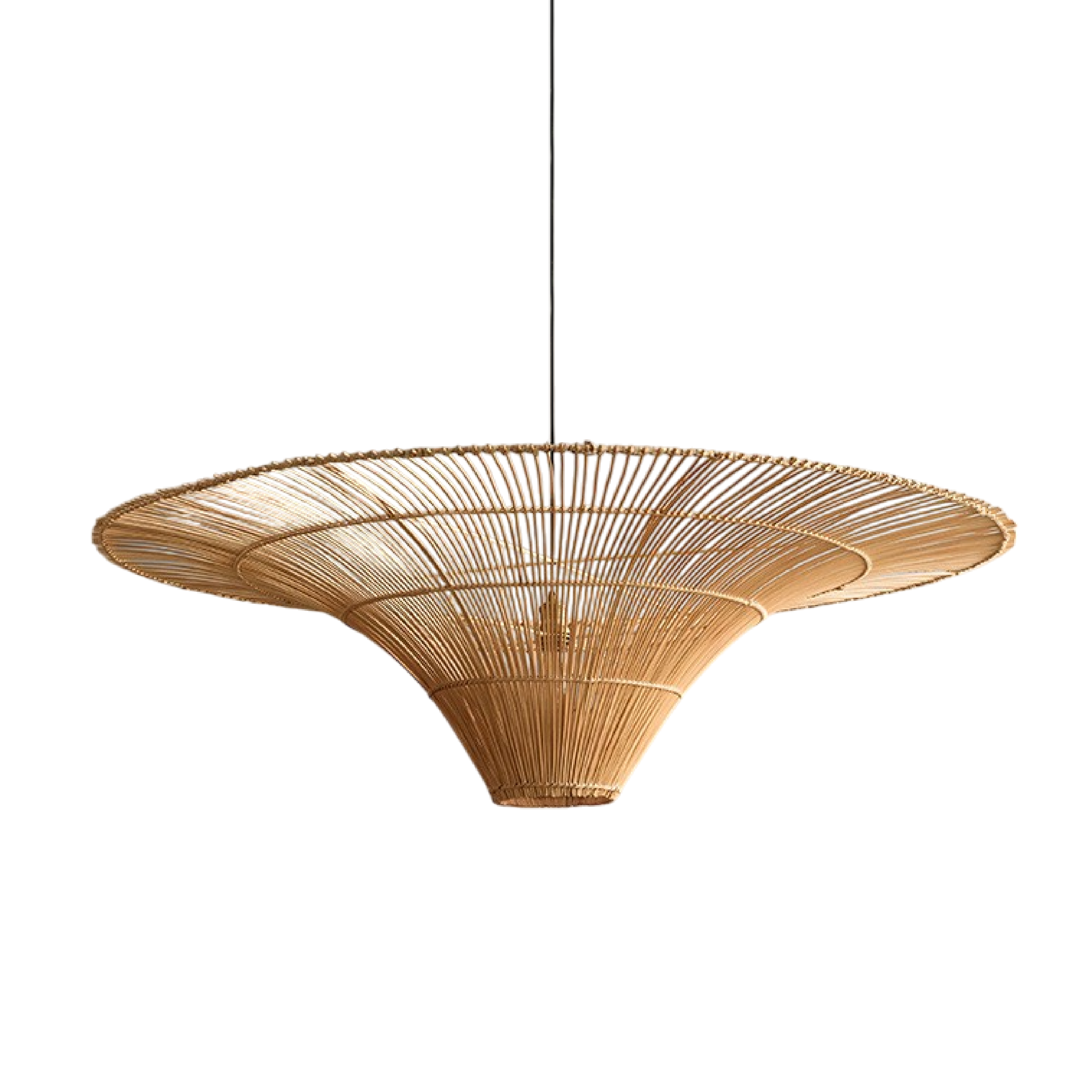 Pendant Light for Dining Room in Rattan Design