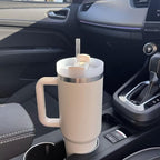 Insulated Tumbler 1.2L Stainless Steel Handle Lid