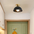 Contemporary Semi-Flush Mount Light Fixture | Matte Metal Design