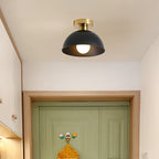 Contemporary Semi-Flush Mount Light Fixture | Matte Metal Design