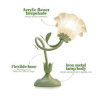 USB Powered Table Lamp with Floral Design