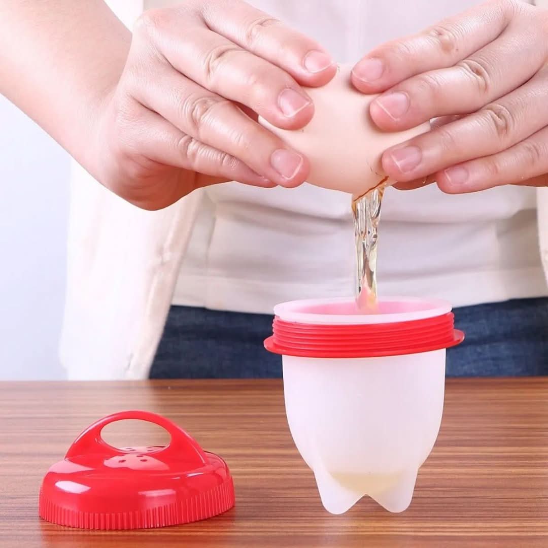 Egg Cooker Set Pour-In BPA-Free Silicone Dishwasher Safe