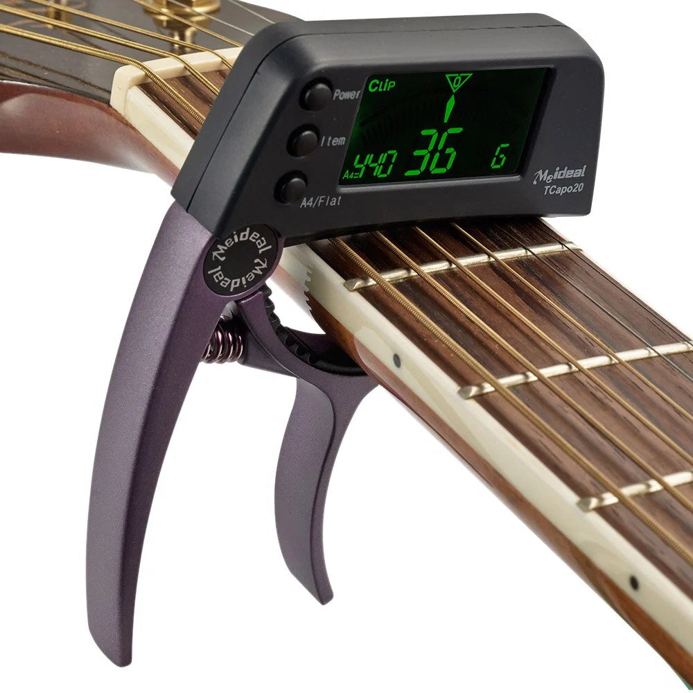 Guitar Capo & Tuner Aluminum Rubber Pads