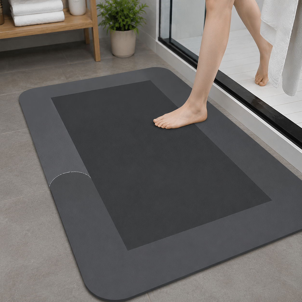 Quick-Drying Non-Slip Polyester Bath Mat