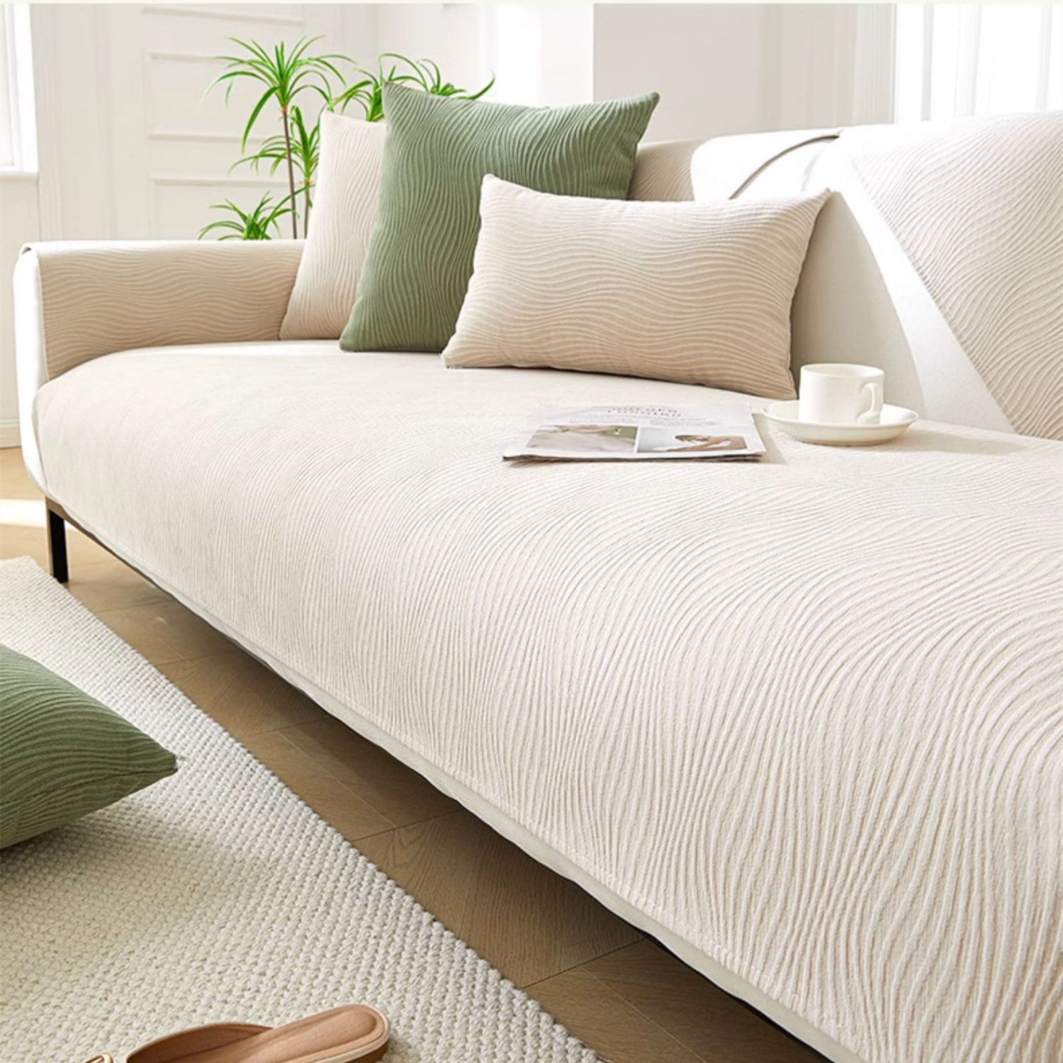 Cozy Chenille Couch Slipcover for Comfort and Protection