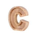 Piggy Bank Personalized Letter Sustainable Wood & Acrylic