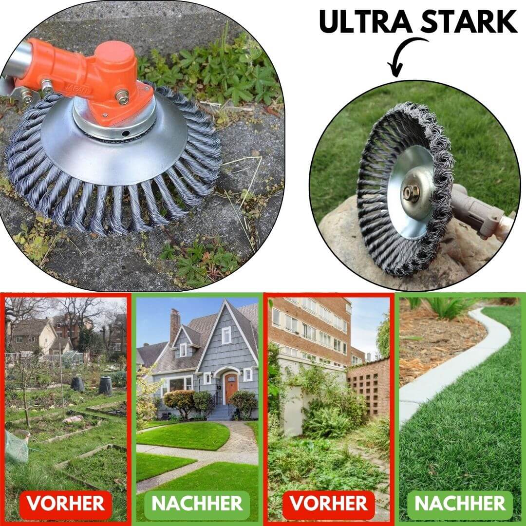 Universal Fit Wear-Resistant Multi-Surface Lawn Trimmer Attachment