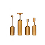 Elegant Aura Candle Holders in Luxe Gold Finish