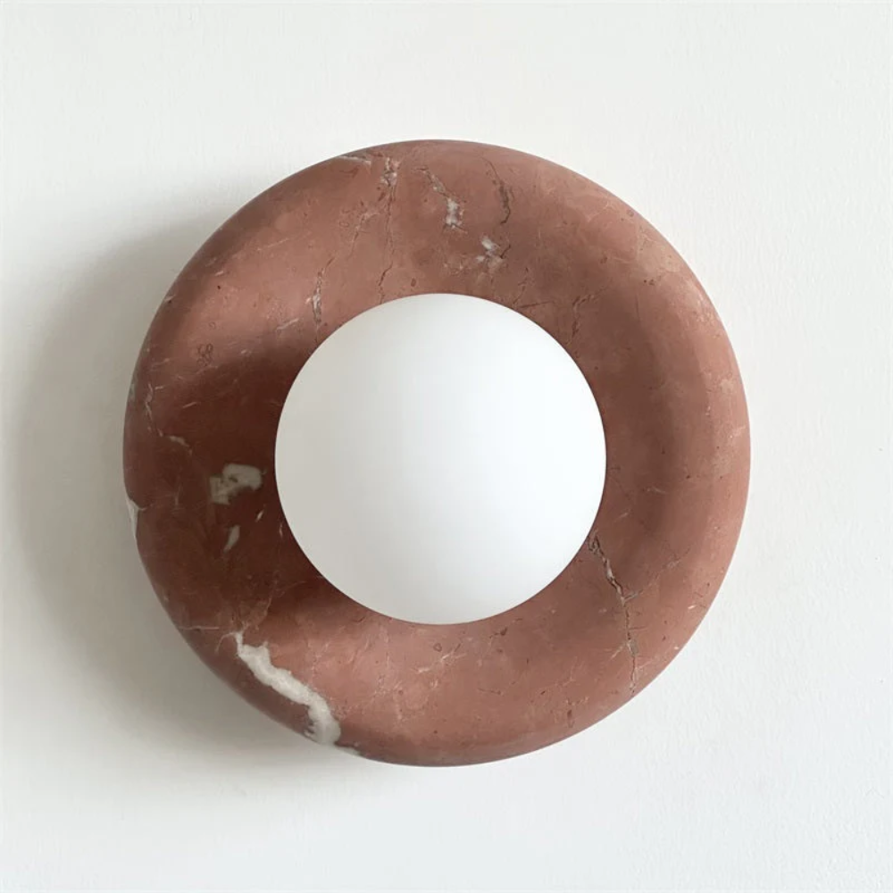 Elegant Indoor LED Wall Light Fixture - Modern Marble Sconce