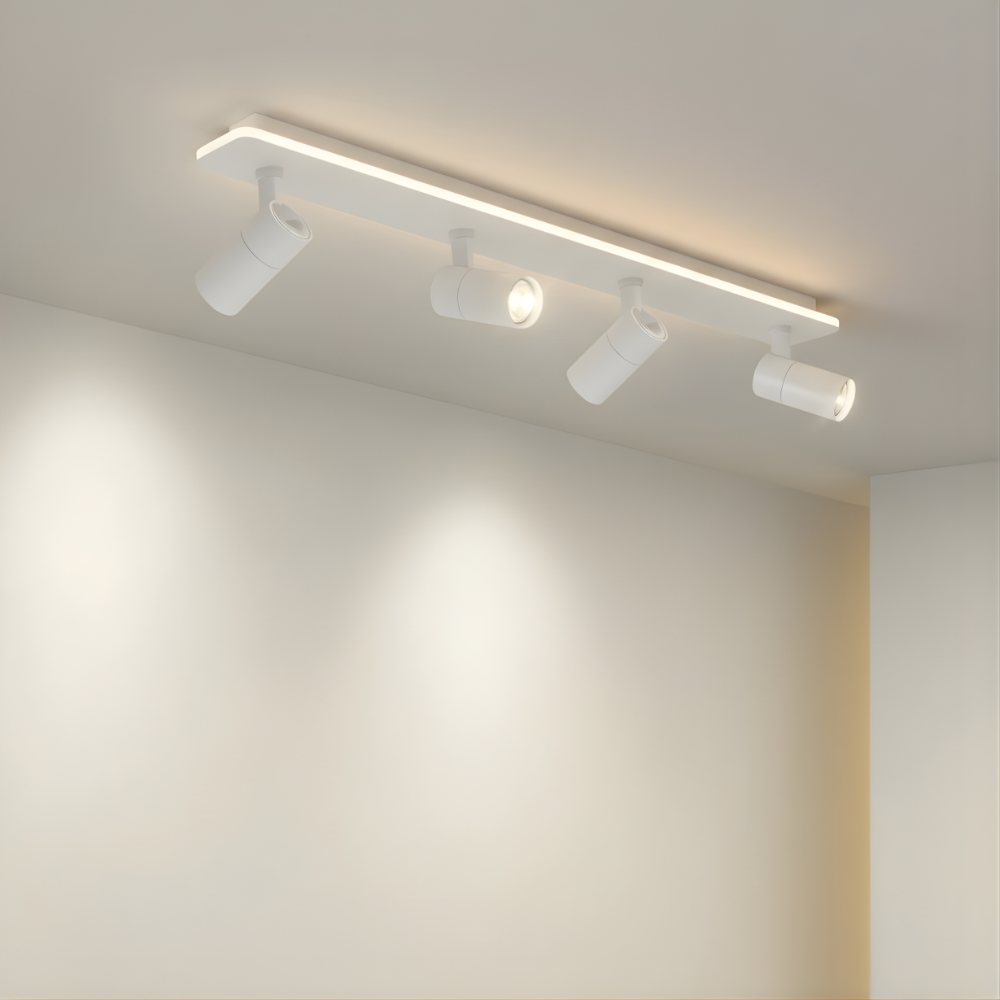Ceiling Light Fixture with Multiple Spotlights