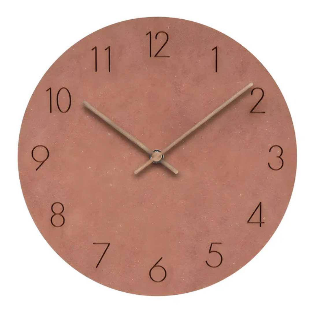 Contemporary Wooden Wall Clock with Minimalist Style