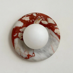 Elegant Indoor LED Wall Light Fixture - Modern Marble Sconce