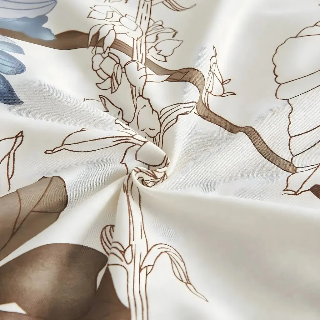 Blooming Elegance Duvet Cover Ensemble