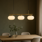 Contemporary 3-Bulb Bauhaus Style Island Hanging Light