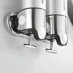 Marble-Effect Wall Soap Dispenser for Easy Mounting