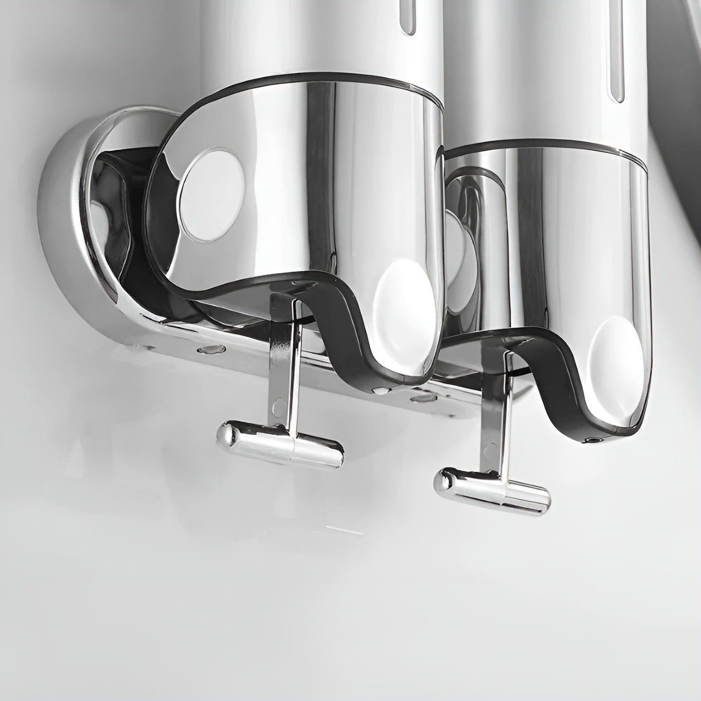 Marble-Effect Wall Soap Dispenser for Easy Mounting