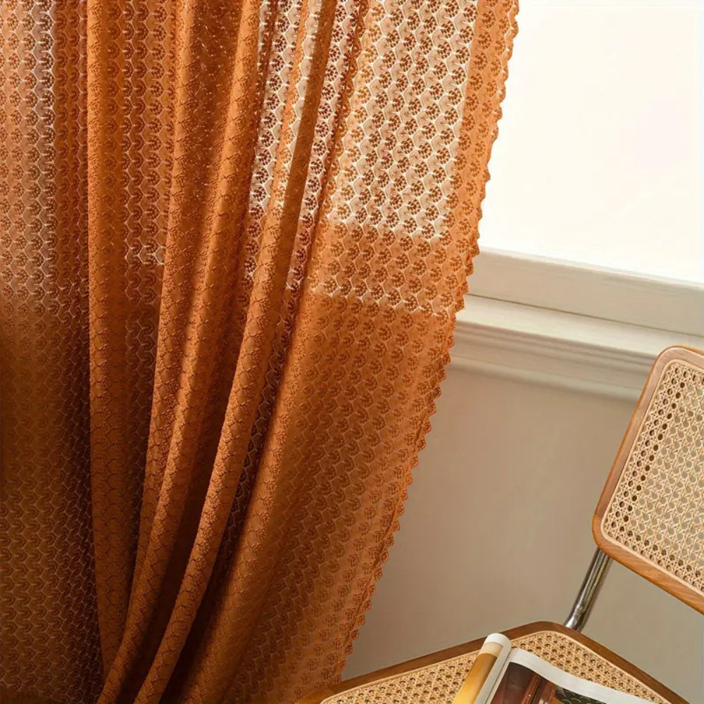 Crochet Bohemian Curtain for Sunlight Filtering