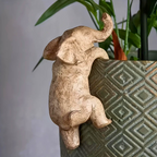 Elephant Planter Accent – Hanging Sculpture for Home Decor