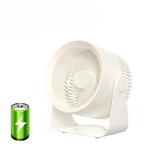 Compact Desk Fan with Adjustable Tilt and Round Air Vent