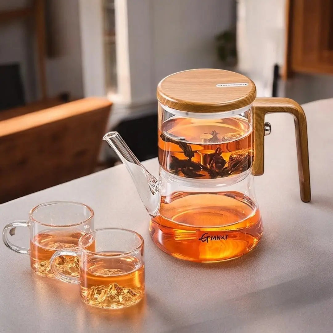 EcoGlass Magnetic Brew Teapot for Perfect Tea Moments