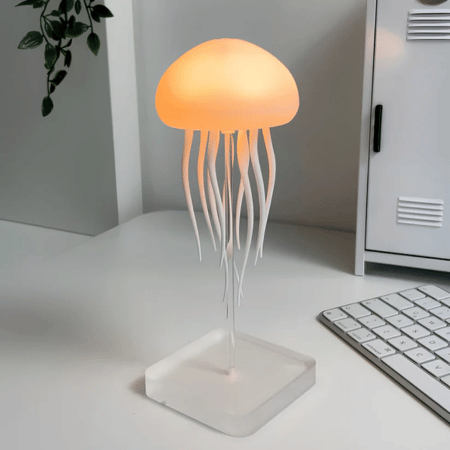 Color-Changing LED Jellyfish Lamp for Table Decoration