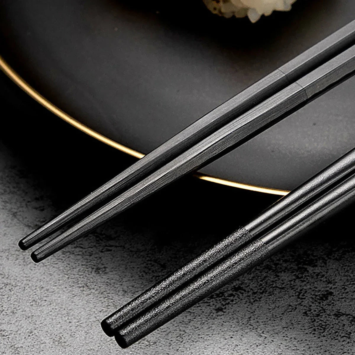Chic Stainless Steel Chopstick Collection