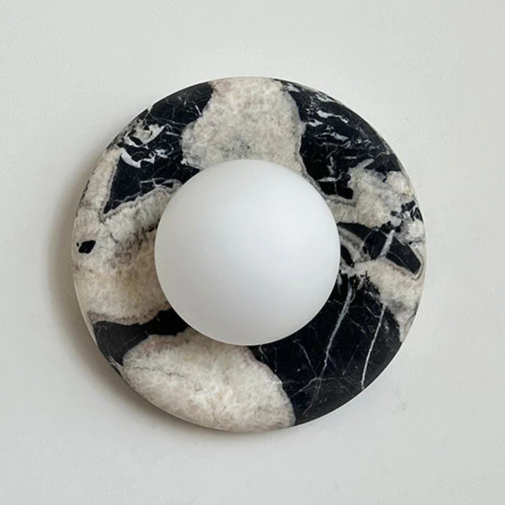 Elegant Indoor LED Wall Light Fixture - Modern Marble Sconce