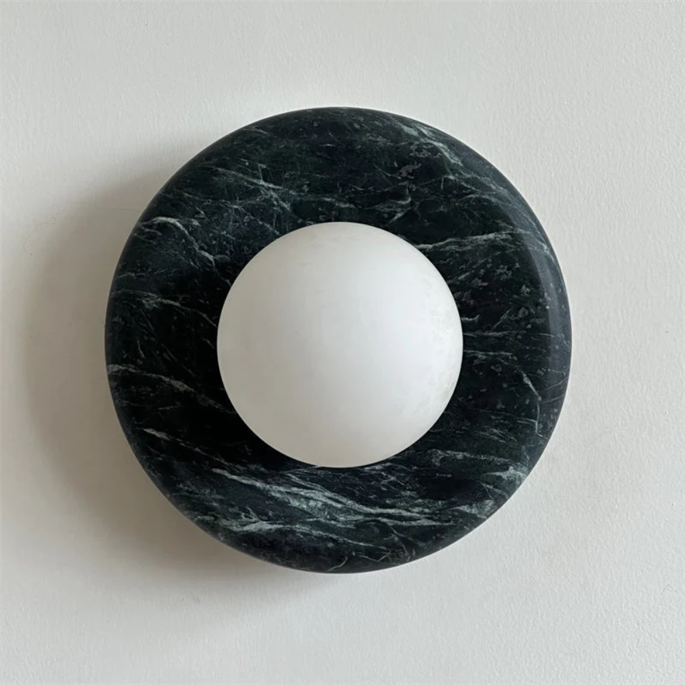 Elegant Indoor LED Wall Light Fixture - Modern Marble Sconce