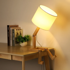 Adjustable Wooden Table Lamp with Unique Design