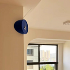 Chic Orange Corner Wall Clock for Modern Homes