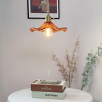 Elegant Flower Glass LED Pendant Light for Room Illumination