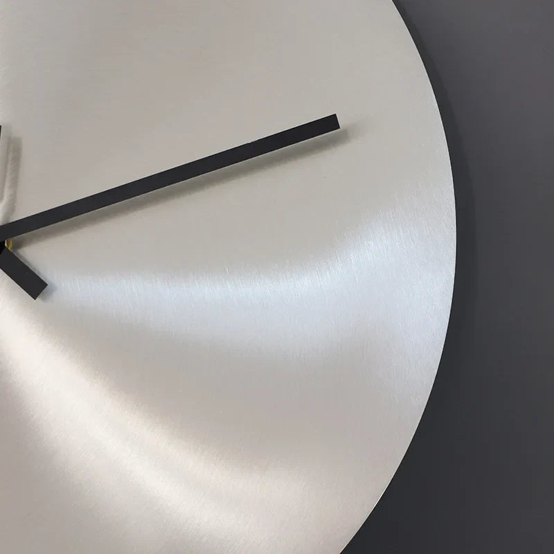 Tranquil Elegance: Olive Stainless Steel Wall Clock