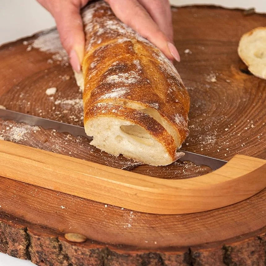 Bread Knife Serrated Stainless Steel Blade Non-Slip Handle