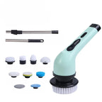 Electric Spin Cleaning Brush 9 Interchangeable Heads Rechargeable