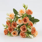 Decorative Hanging Basket with Artificial Roses for Mother's Day