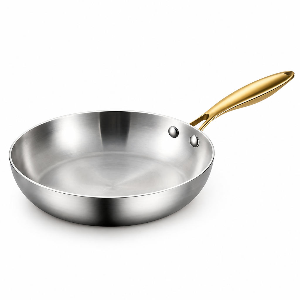 316 Stainless Steel Tri-Ply Frying Pan (Induction & Oven Safe)