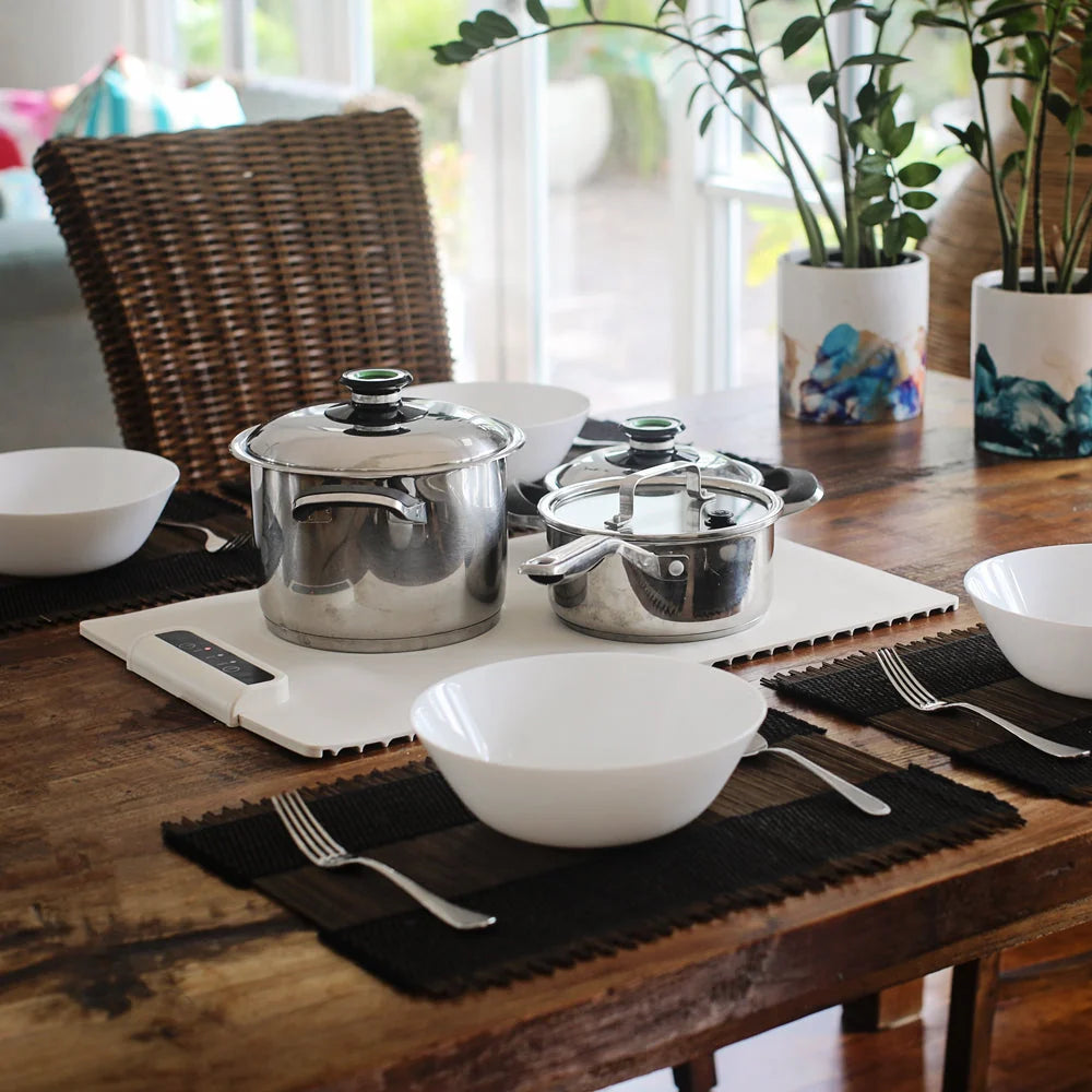 Meal Warming Mat Foldable Fast-Heating Food-Safe Silicone