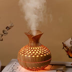 Wood-Grain LED USB-Powered Aroma Diffuser