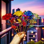 Artificial Rose Table Decoration - Floral Arrangement for Mother's Day