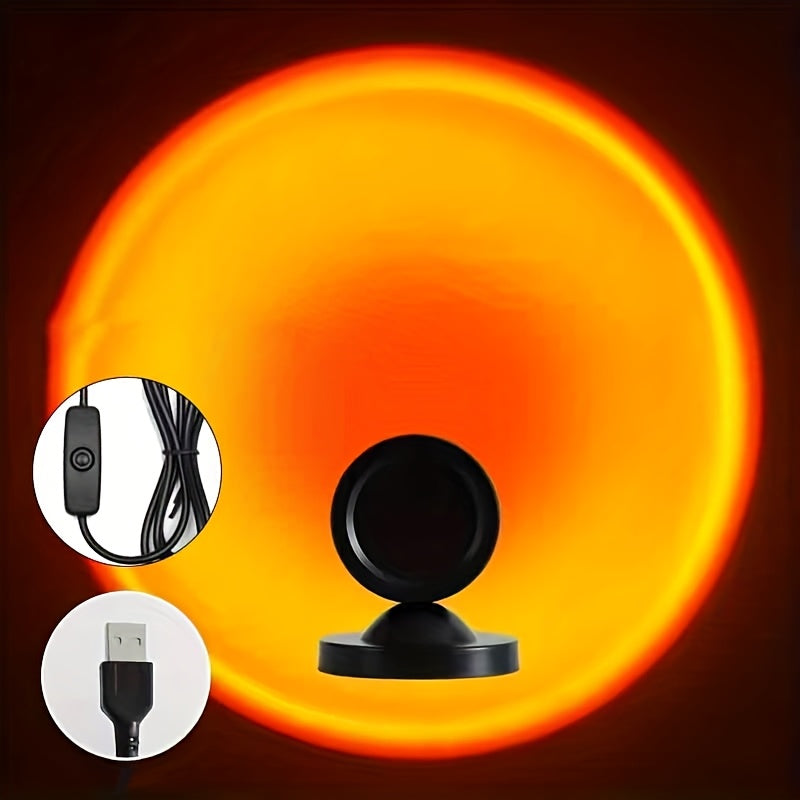 USB Ambient Light Projector with Sunset Effect