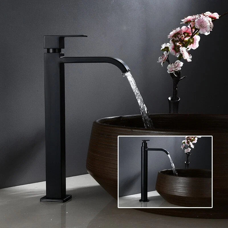 Cold Water Tap Matte Black Stainless Steel