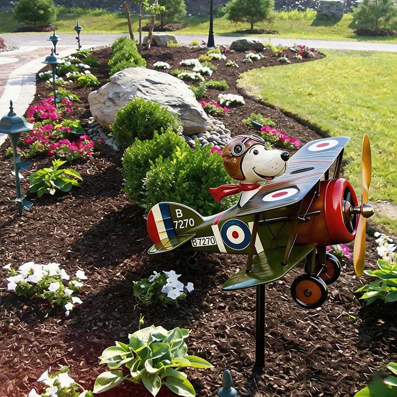 Weather-Resistant Stainless Steel Biplane Wind Spinner