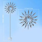 18-Blade Ball-Bearing Weatherproof Garden Windmill