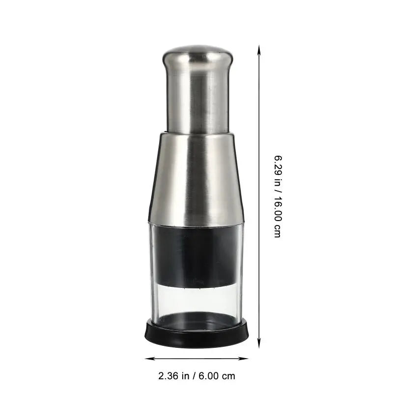 Manual Vegetable Cutter Zigzag Blade Stainless Steel Integrated Bowl