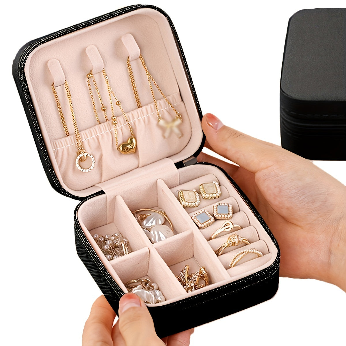 Zippered Travel Organizer Case for Jewelry - Mother's Day Gift