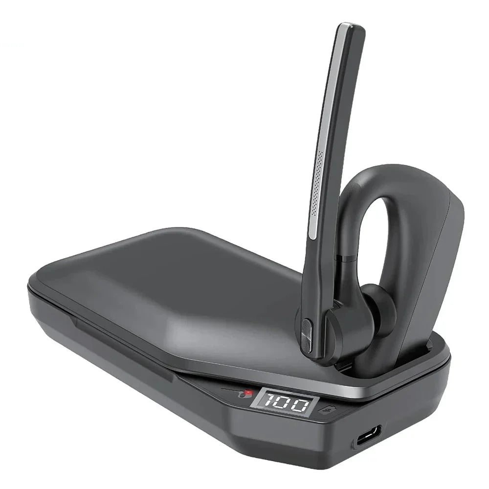 Bluetooth Headset Dual Microphones ENC Noise-Cancelling
